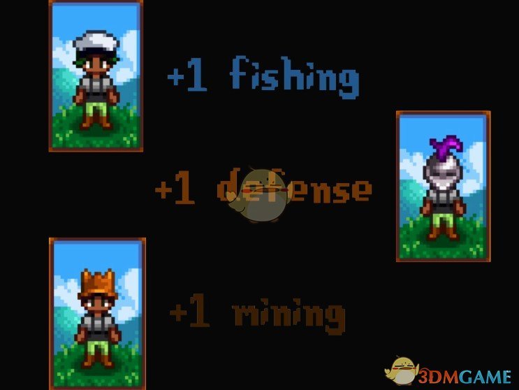 《星露谷物语》帽子增加属性MOD
