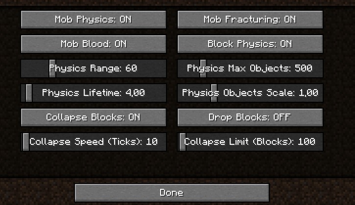 《我的世界》1.17.1死亡物理碎块MOD