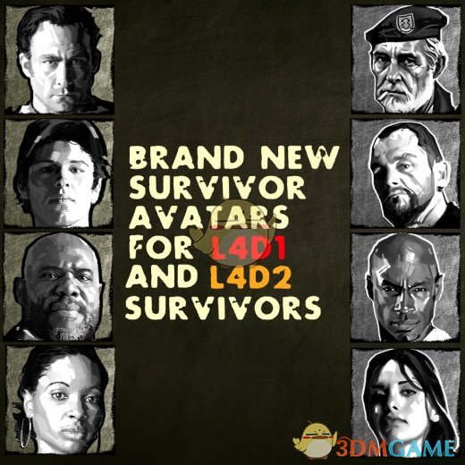 《求生之路2》全新的幸存者头像MOD
