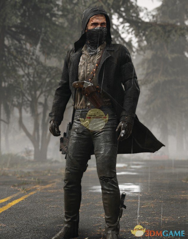 《往日不再》兜帽风衣面罩废土客服装MOD