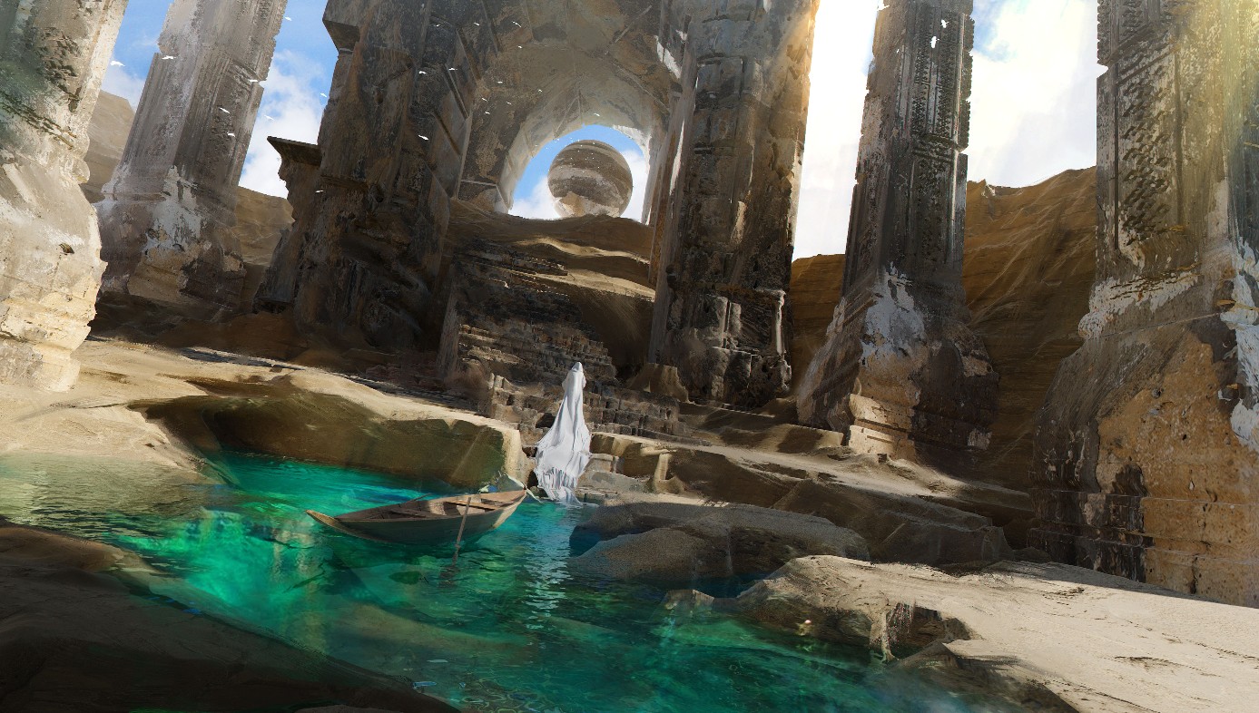 《Wallpaper Engine》沙漠神殿绘图动态壁纸