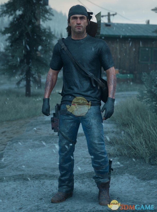 《往日不再》黑色衬衫和针织手套MOD