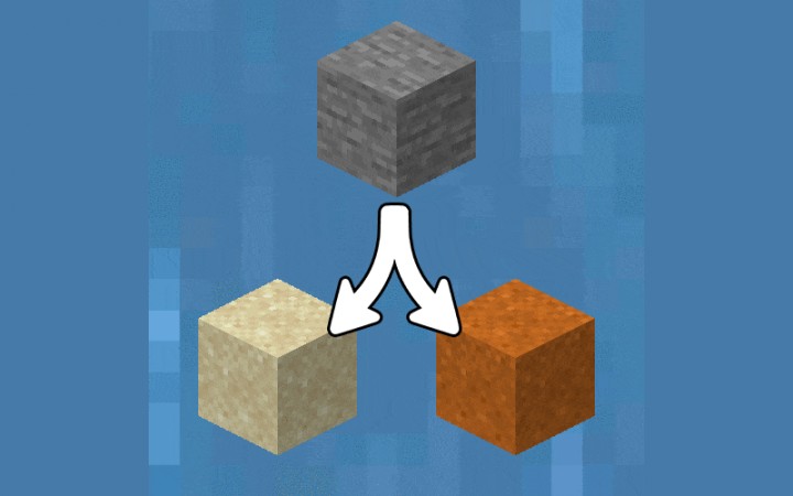 《我的世界》1.16.5石头掉水里变为沙子MOD