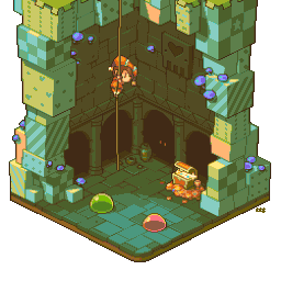 《Wallpaper Engine》像素风冒险家的宝藏洞窟动态壁纸