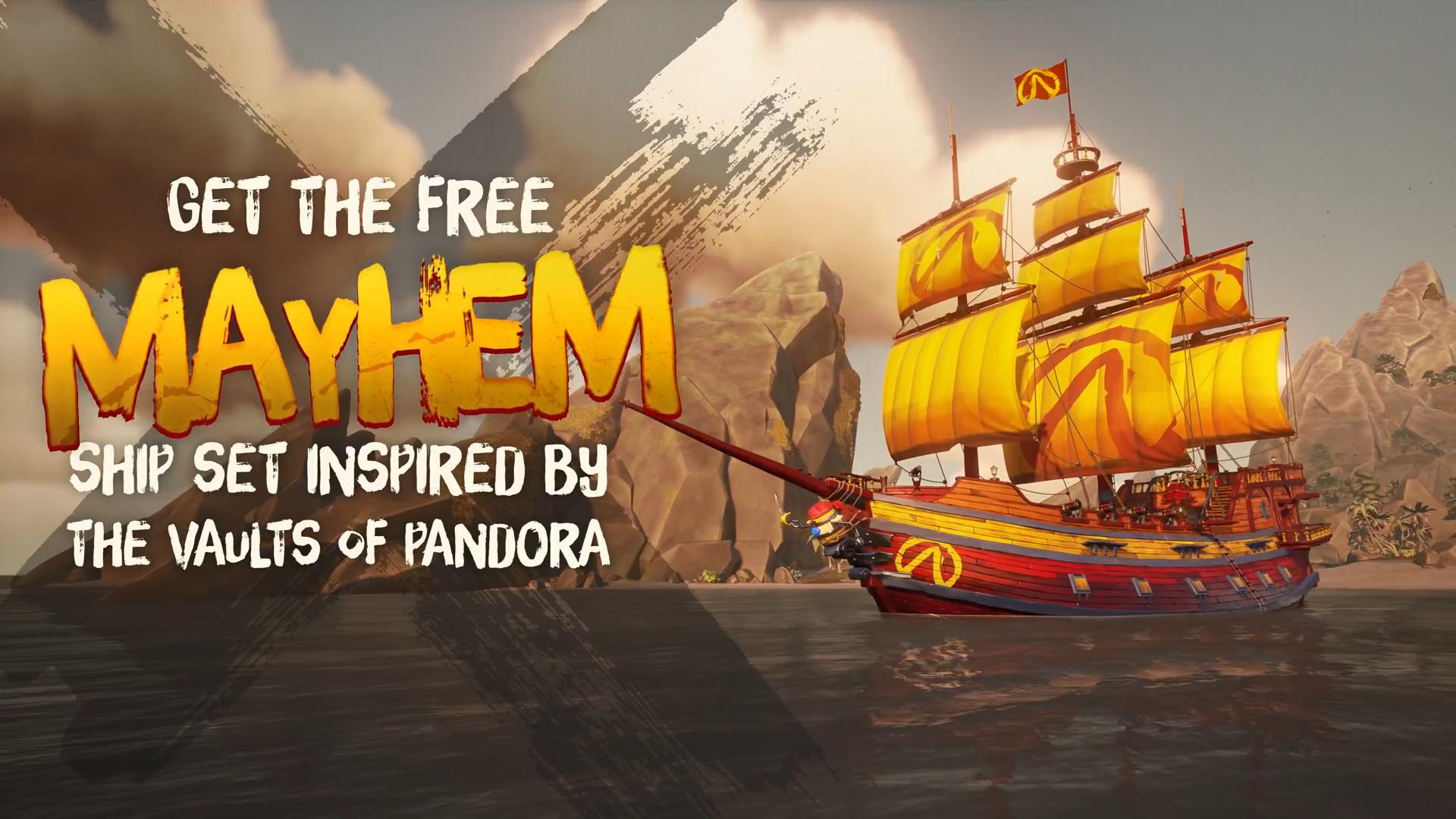 《盗贼之海》联动《无主之地》 免费获取新海盗船