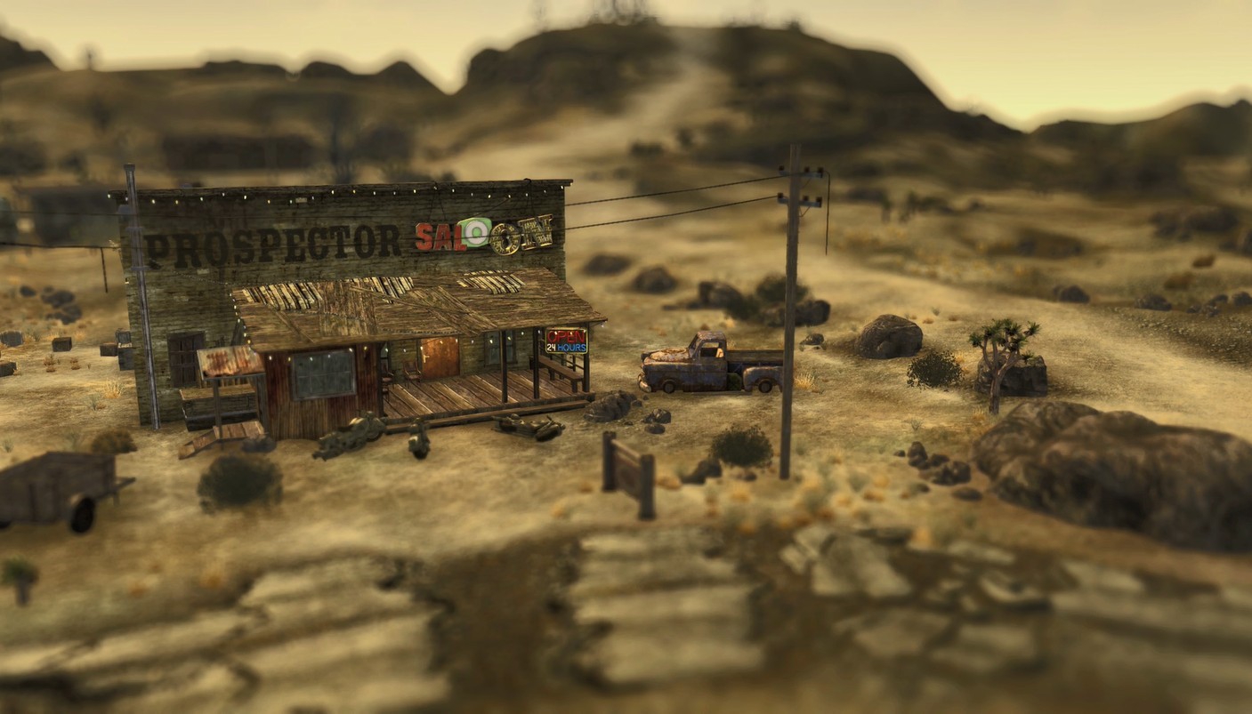 《Wallpaper Engine》辐射新维加斯移轴摄影动态壁纸