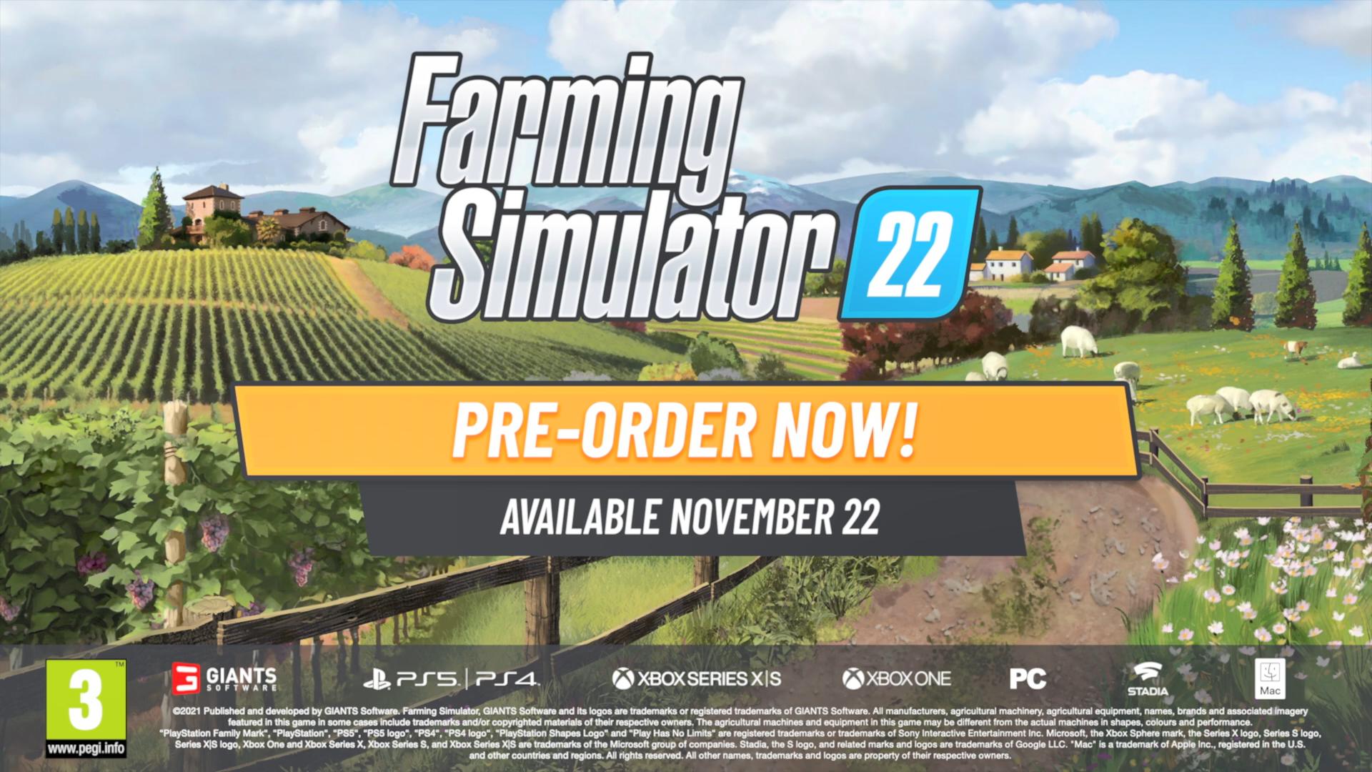 《模拟农场22》新实机演示宣传片 11月22日正式发售