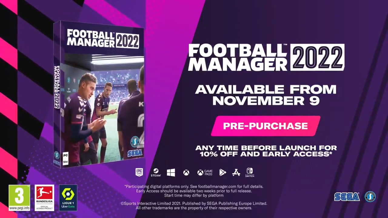 《足球经理2022》正式公布 今年11月9日发售