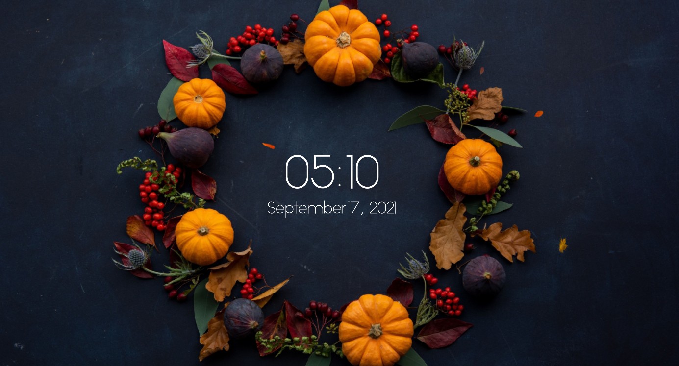 《Wallpaper Engine》南瓜花环动态壁纸