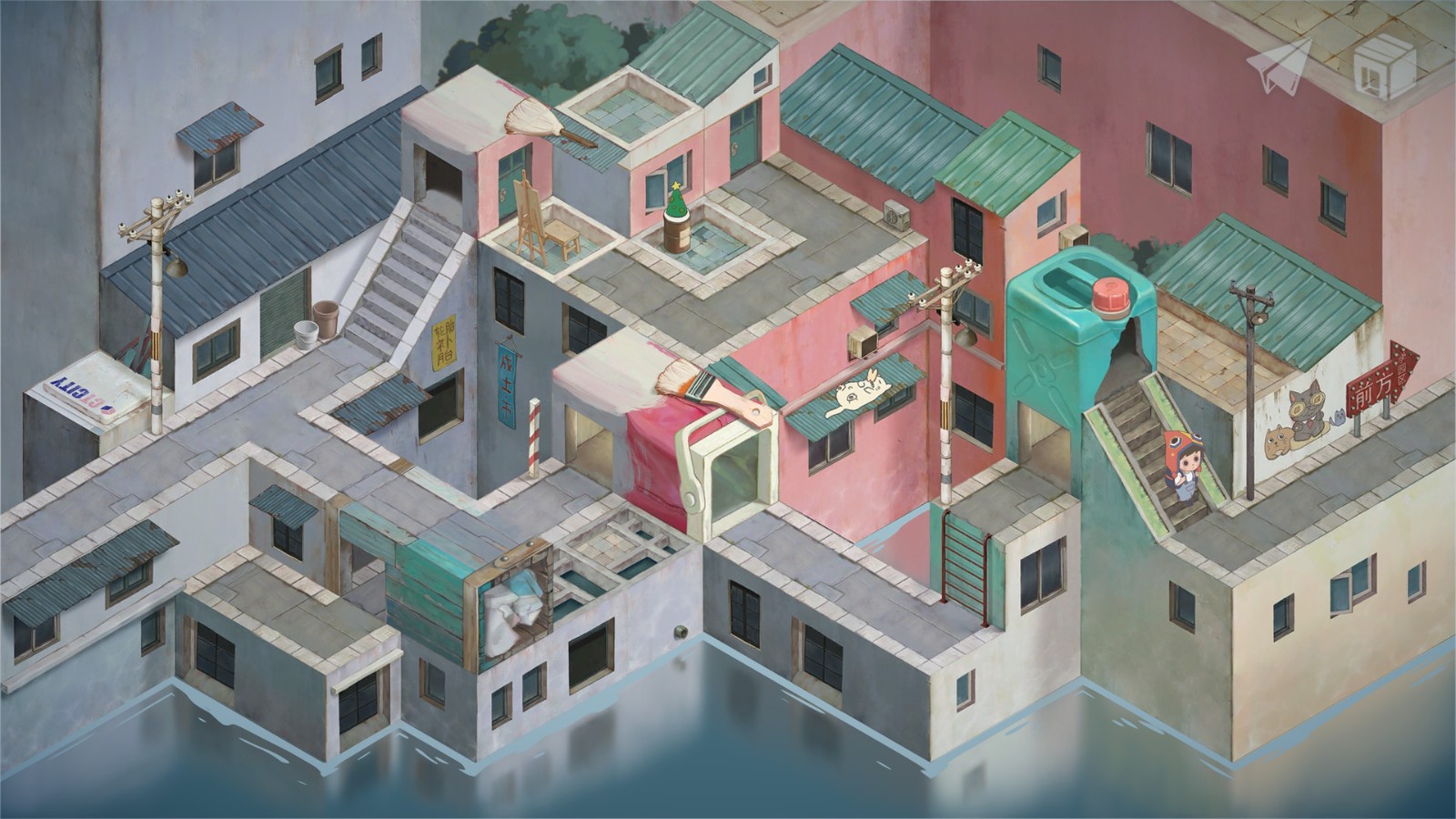 手绘风格游戏《成土市的我》上架Steam 2022年发售