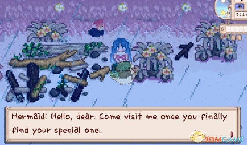 《星露谷物语》老水手变为美人鱼MOD