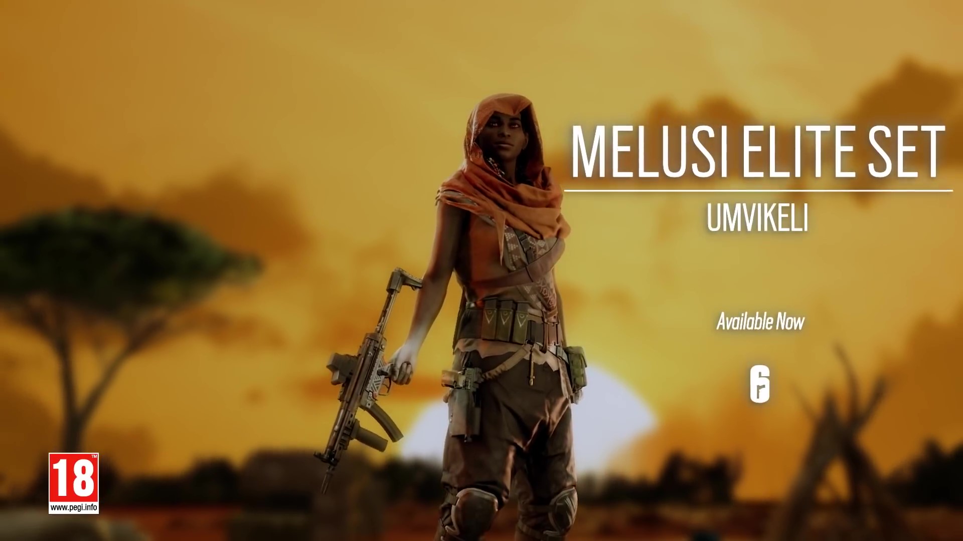 《彩虹六号：围攻》Melusi 精英皮肤预告 英勇的非洲女战士
