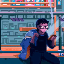 《Wallpaper Engine》像素风晚间便利店动态壁纸