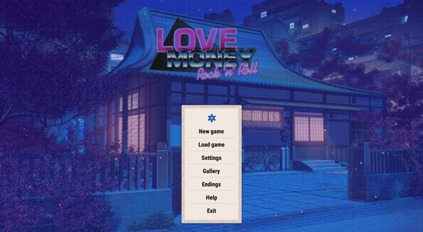 视觉小说游戏《爱情，金钱，摇滚乐》今日上线steam 支持中文