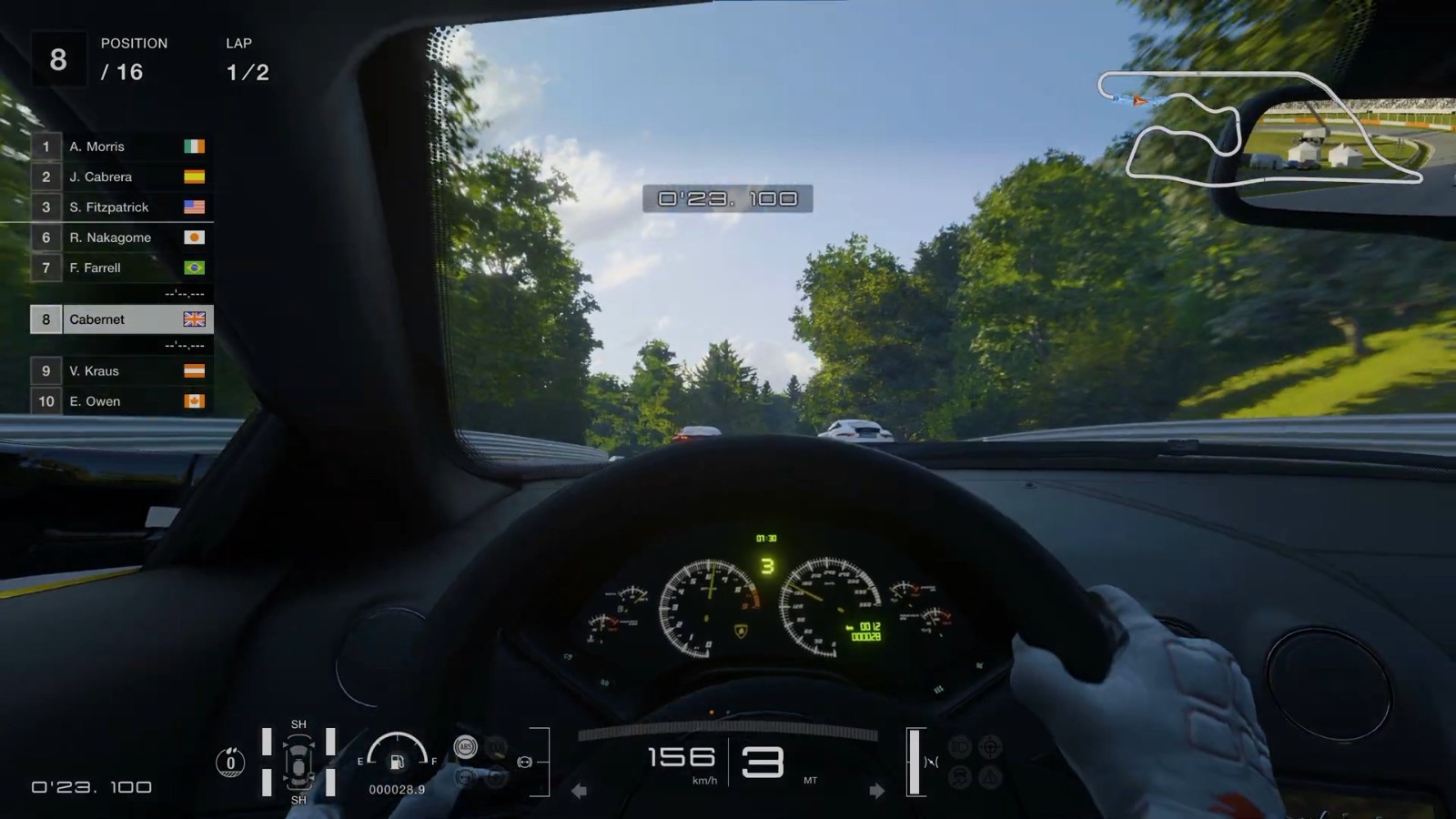 《GT赛车7》新实机演示视频 深邃森林赛道经典回归
