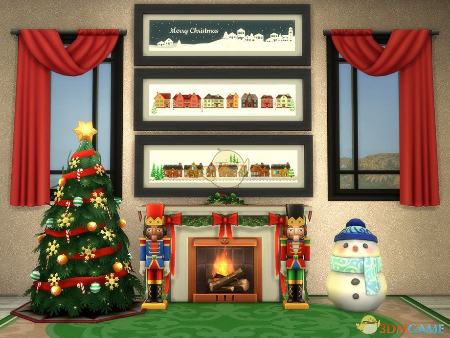 《模拟人生4》可爱圣诞家具装饰MOD