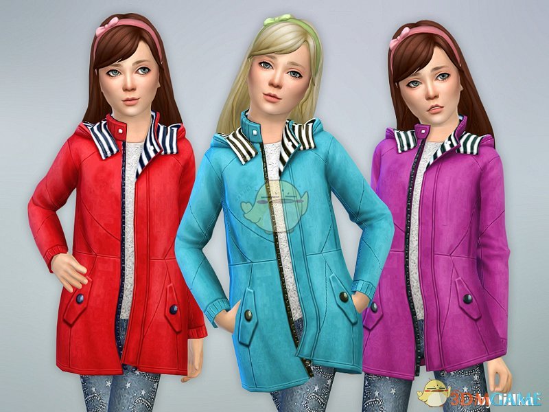 《模拟人生4》女童冬季时尚外套MOD