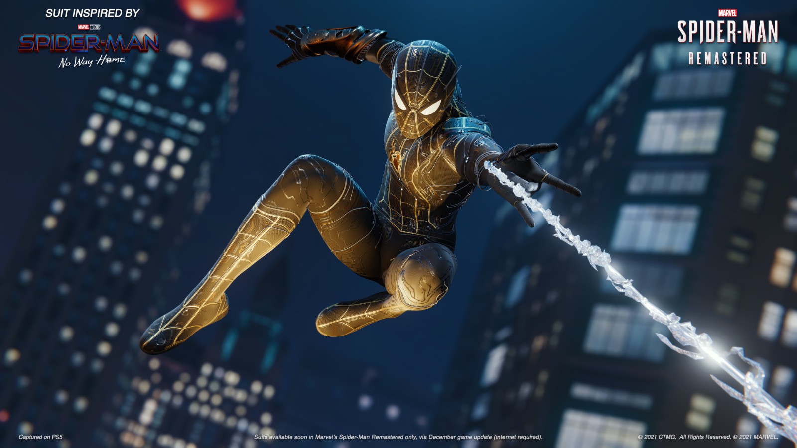 《漫威蜘蛛侠：重制版》升级档提供两件电影版战衣