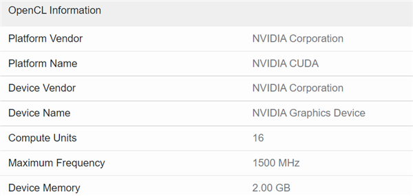 NVIDIA MX550笔记本显卡首次曝光：2GB GDDR6显存