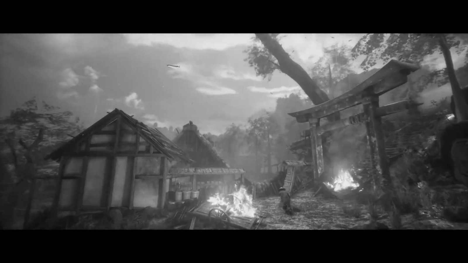 黑白日本武士砍杀游戏《黄泉之旅》公开游玩预告