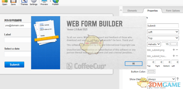 CoffeeCup Web Form Builder(网页表单制作工具) 2.9.5525