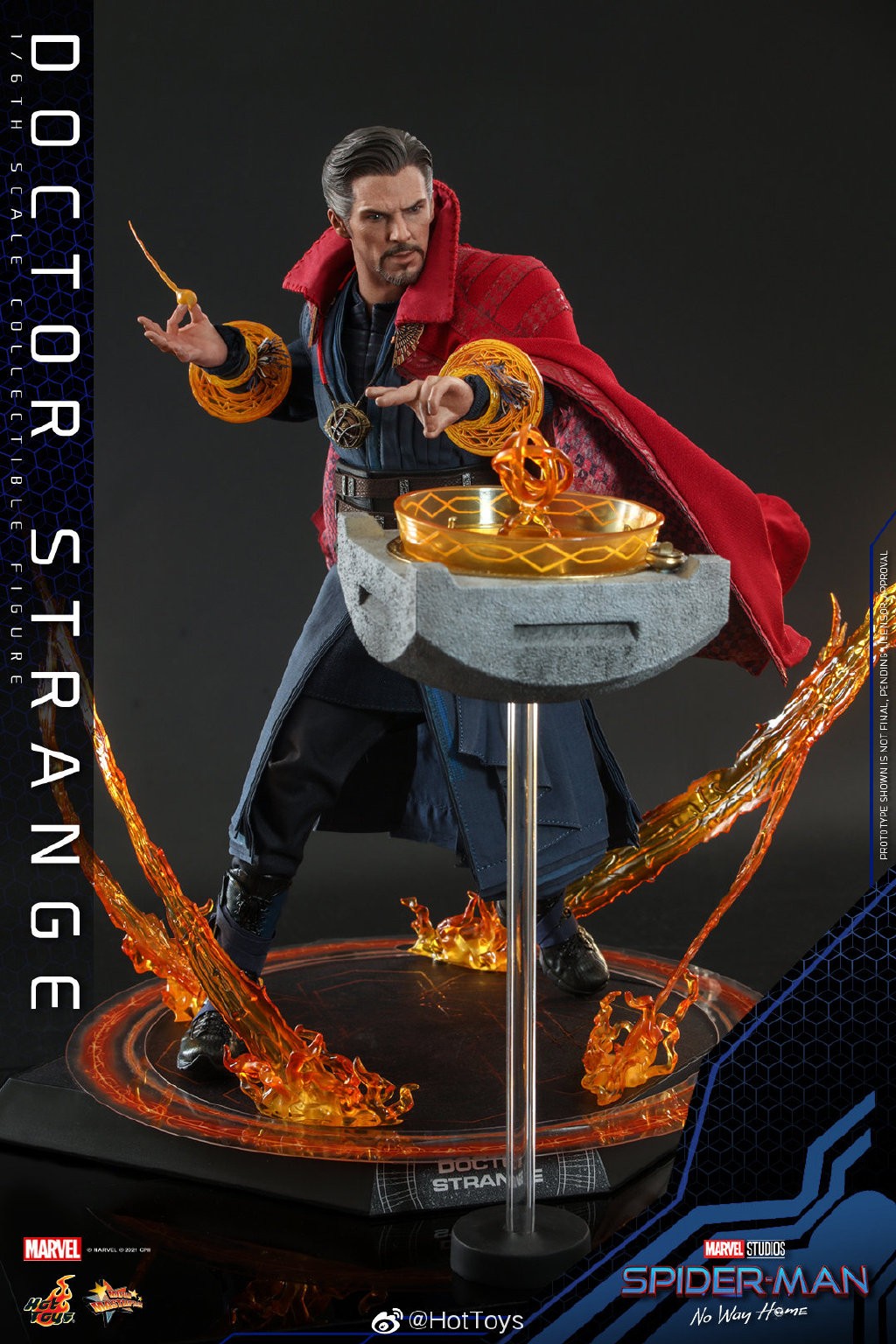 HotToys《蜘蛛侠：英雄无归》1/6奇异博士人偶 售价1980元