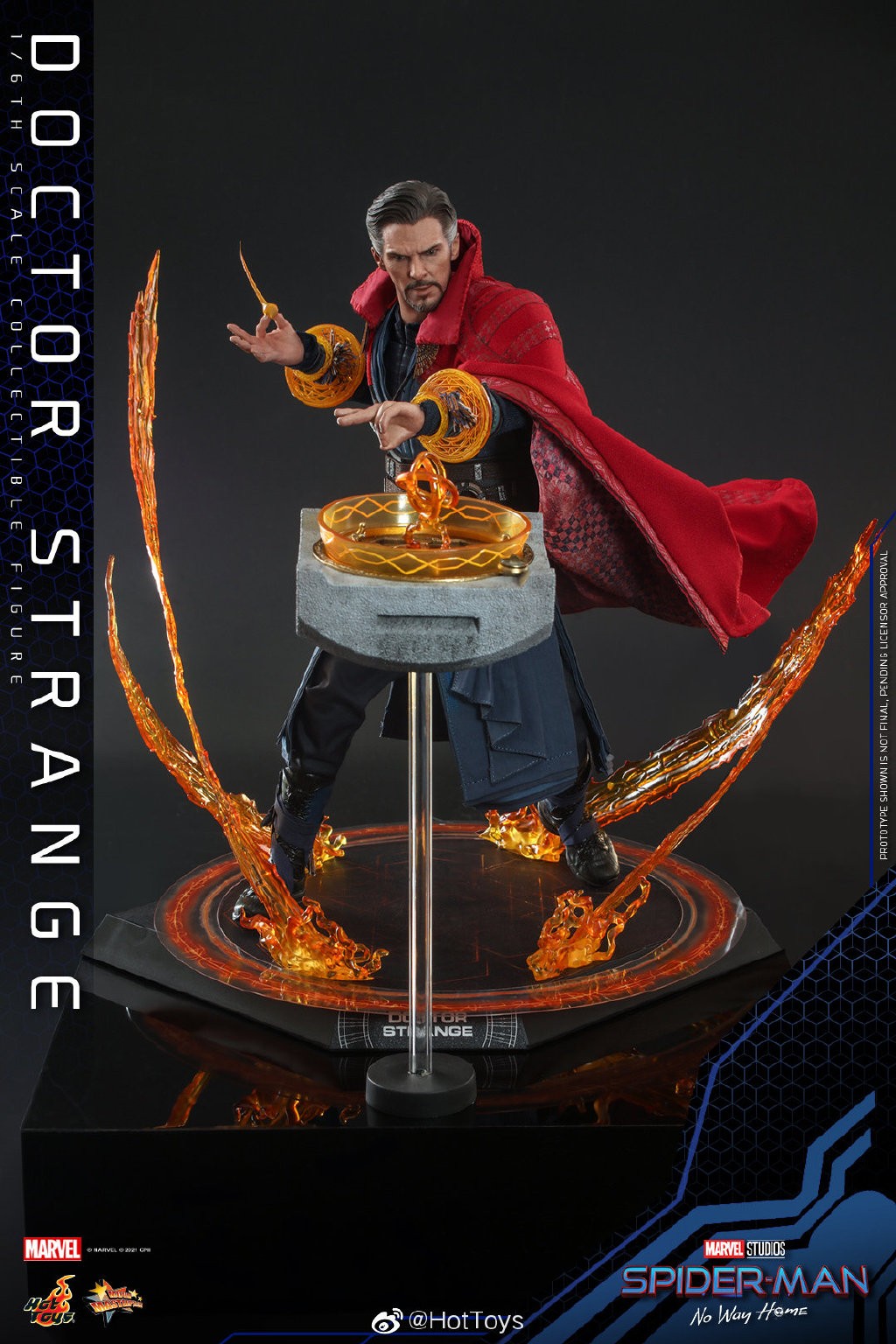 HotToys《蜘蛛侠：英雄无归》1/6奇异博士人偶 售价1980元