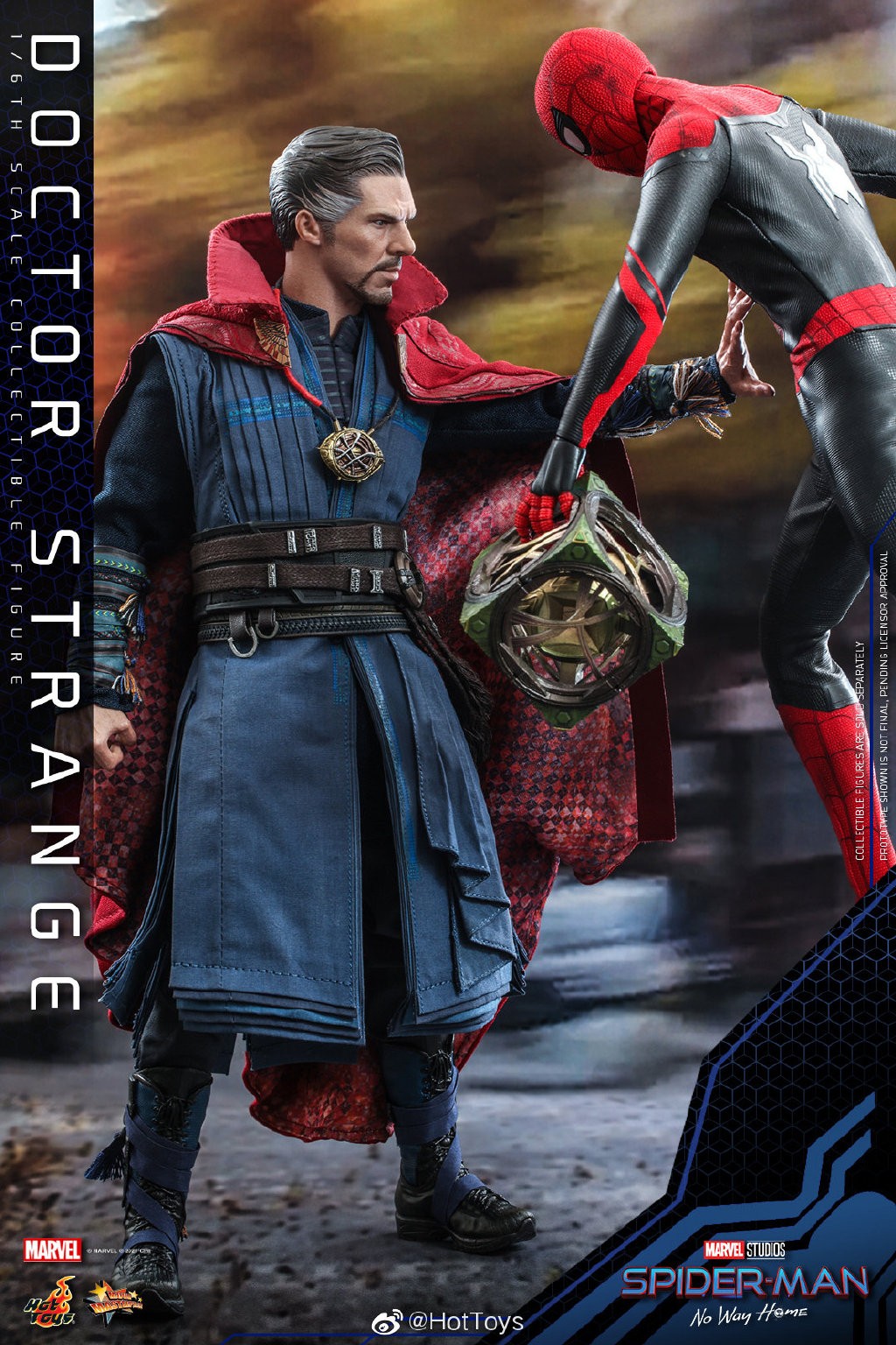 HotToys《蜘蛛侠：英雄无归》1/6奇异博士人偶 售价1980元