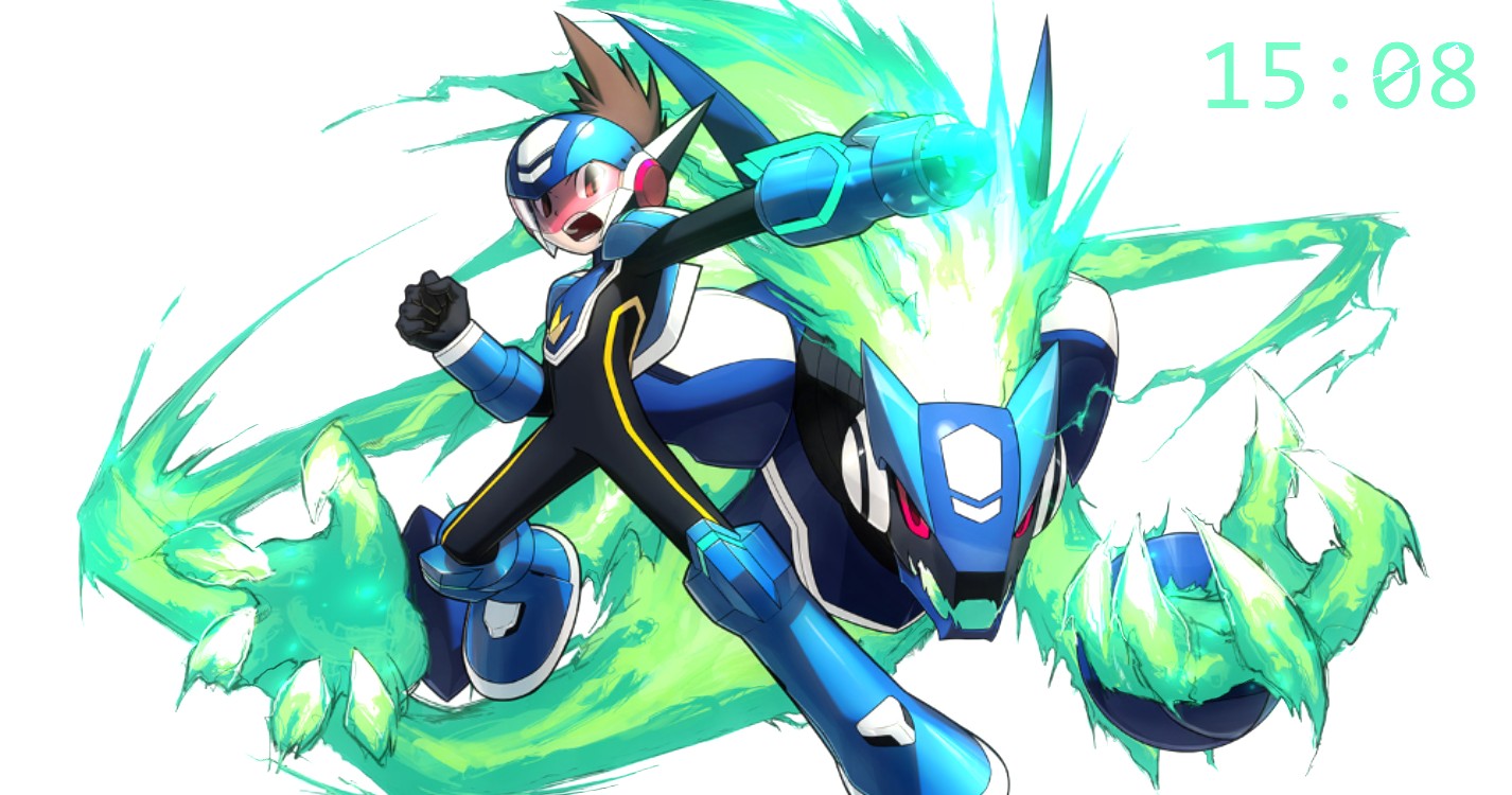 《Wallpaper Engine》流星洛克人精美记时动态壁纸