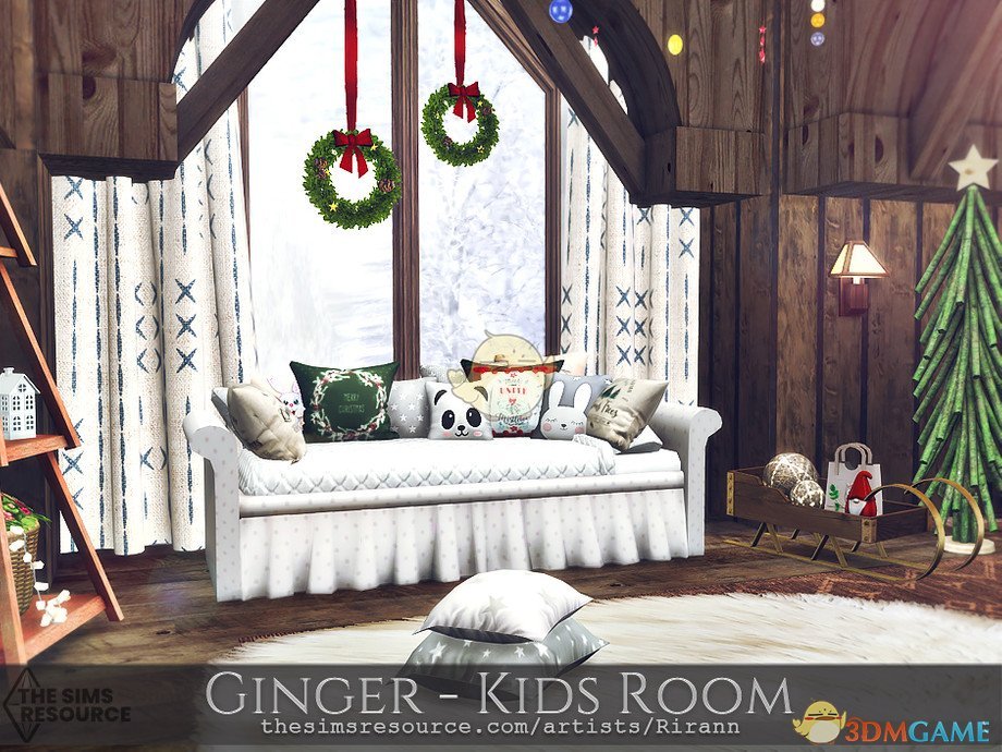 《模拟人生4》可爱圣诞儿童房家具MOD