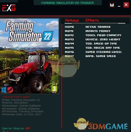 《模拟农场22》v1.0七项修改器[FutureX]