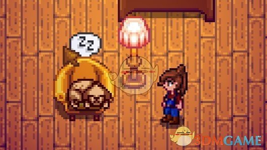 《星露谷物语》宠物睡在小床上MOD