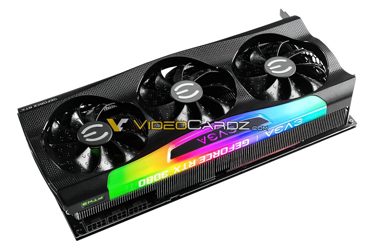 首张RTX 3080 12GB显卡照片曝光 来自于EVGA