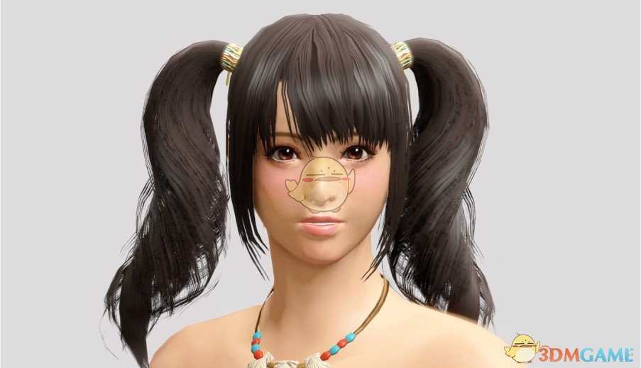 《怪物猎人：崛起》长刘海双马尾发型MOD