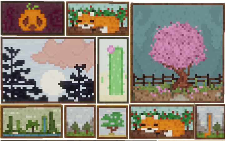 《我的世界》1.17.1好看画作家具MOD