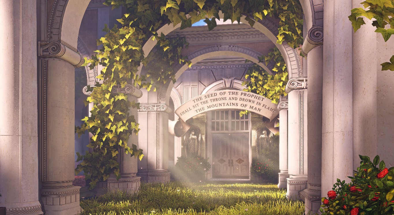 《Wallpaper Engine》生化奇兵无限花园走廊游戏场景动态壁纸