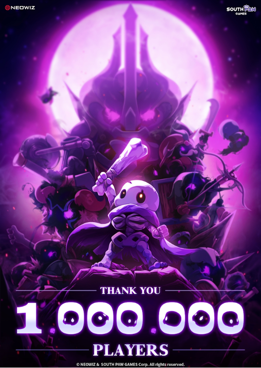 NEOWIZ独立游戏《小骨：英雄杀手》销量突破100万
