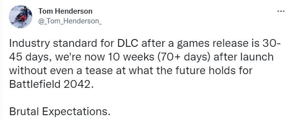 传闻：《战地2042》DLC希望渺茫