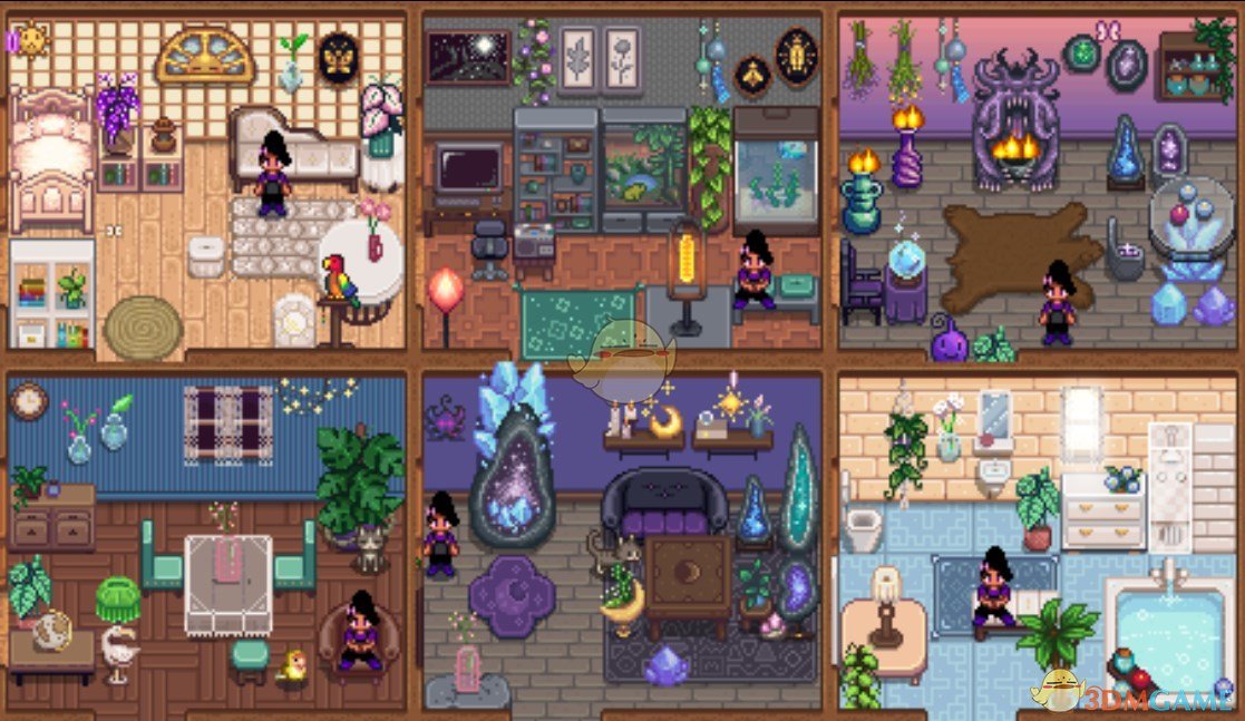 《星露谷物语》低饱和度家具精美着色包MOD