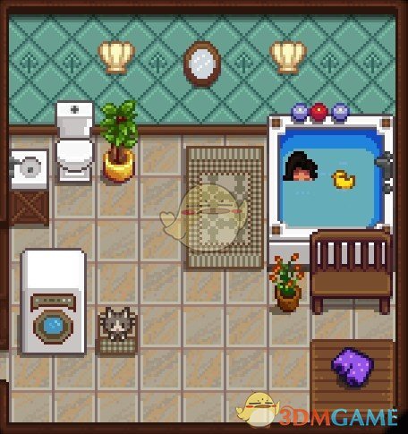 《星露谷物语》可爱浴室家具套装MOD