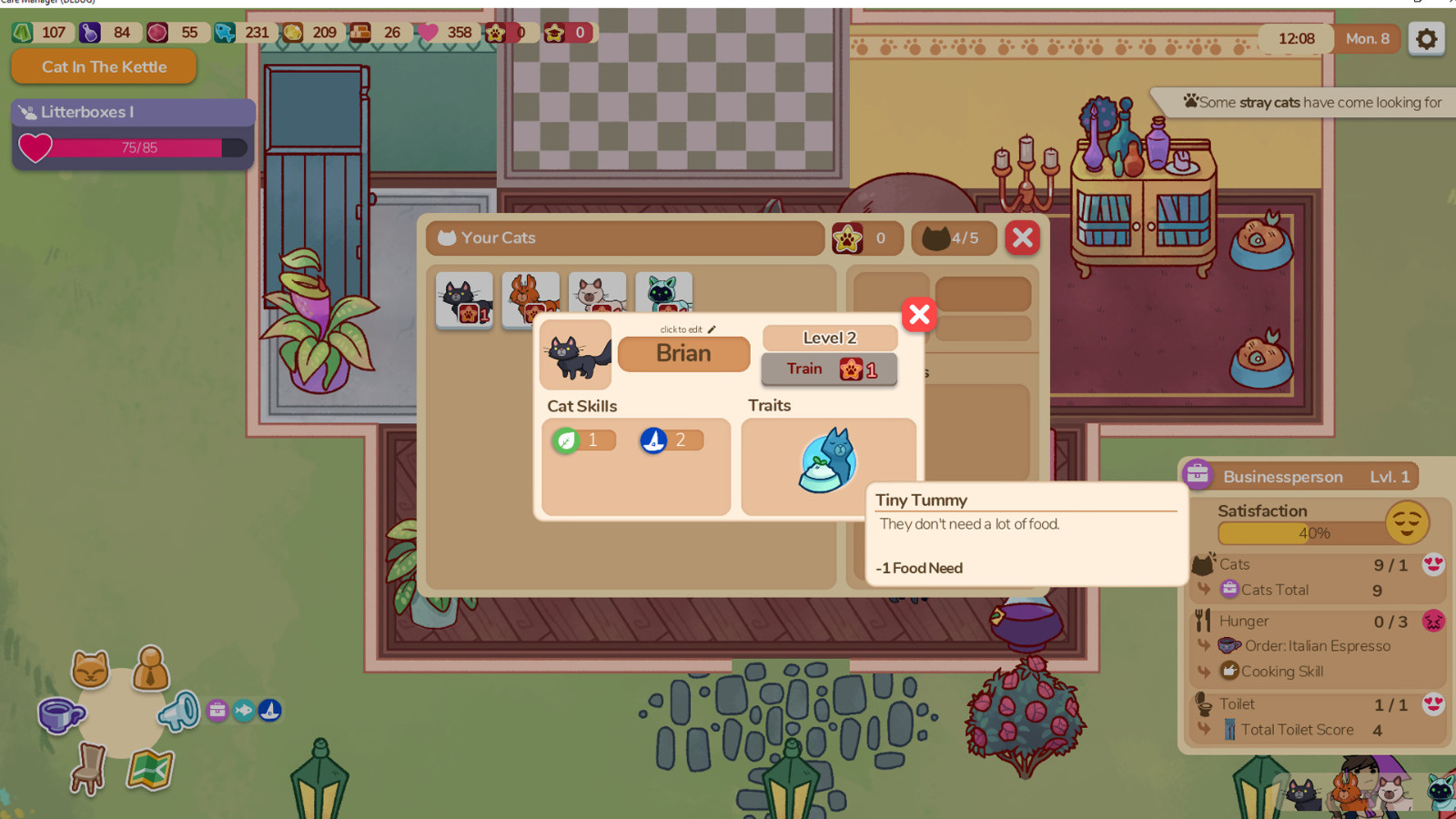 《猫咖经理》试玩Demo上线 支持简体中文