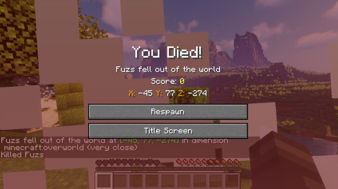 《我的世界》1.12.2死后显示坐标MOD