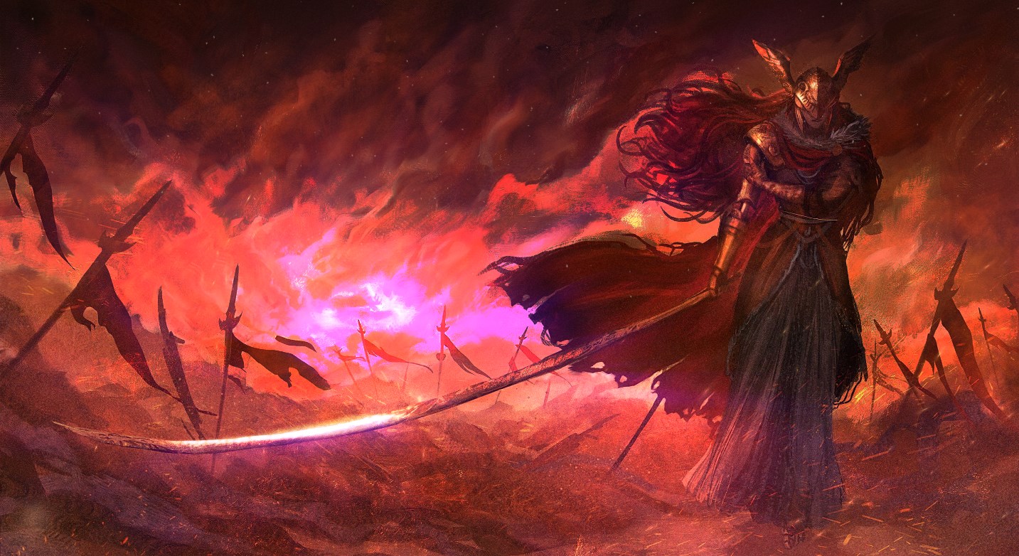 《Wallpaper Engine》艾尔登法环女武神玛莲妮亚动态壁纸