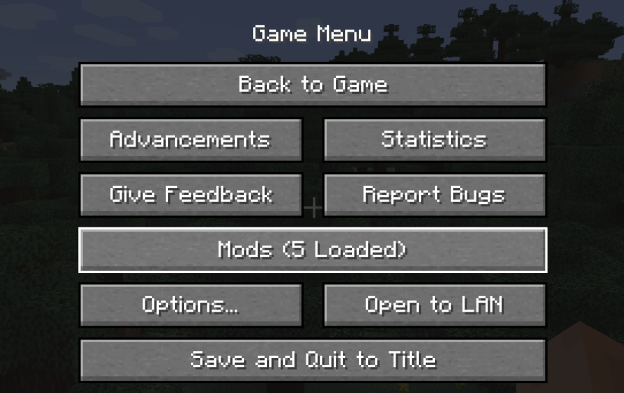 《我的世界》1.18.1菜单模组按钮MOD