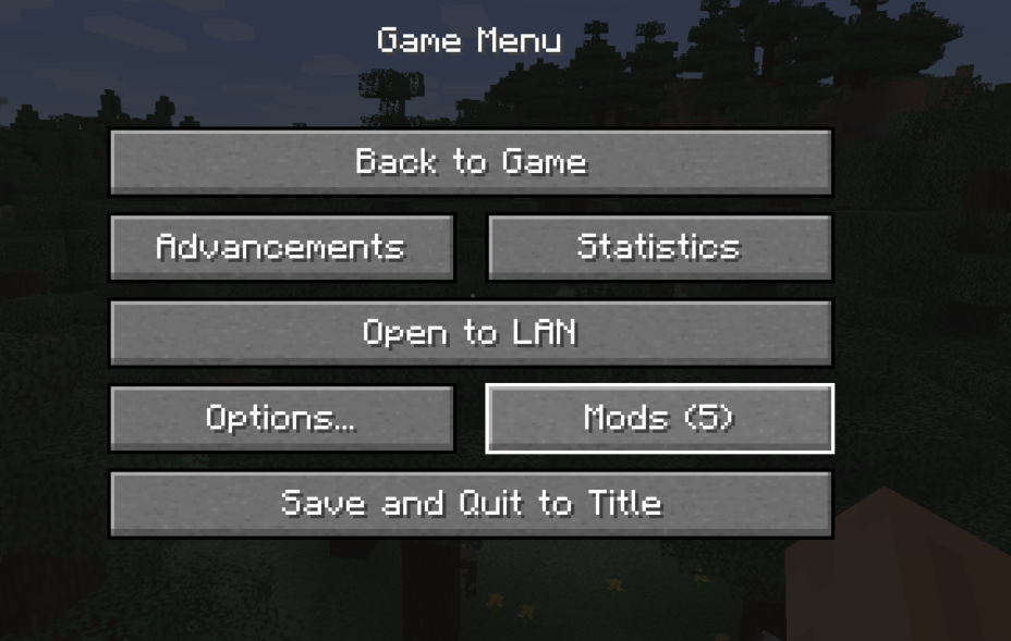 《我的世界》1.18.1菜单模组按钮MOD