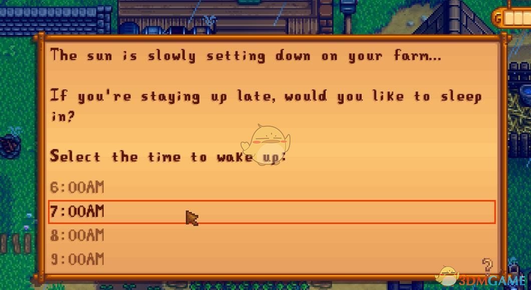 《星露谷物语》睡懒觉MOD