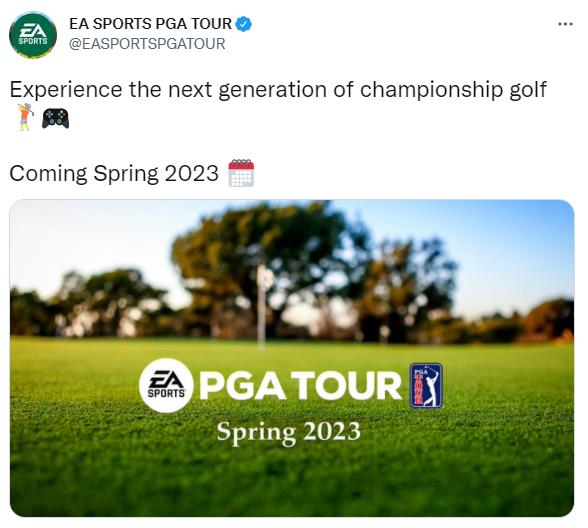 EA《PGA巡回赛》发售时间公布 2023年春季发售