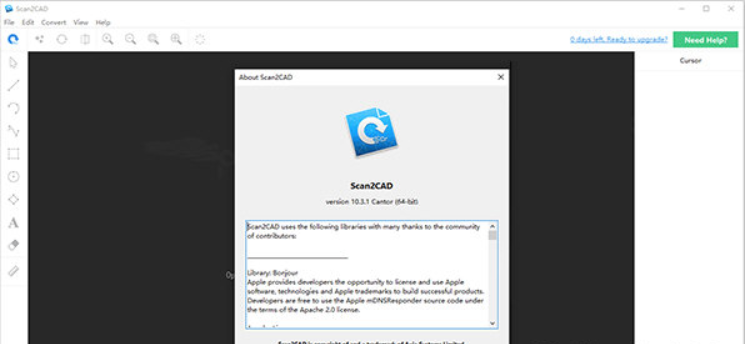 Scan2CAD(光栅图转矢量图软件)V10.3.1 
