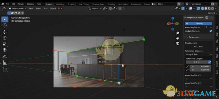 Blender摄像机三维透视匹配工具V1.0.0