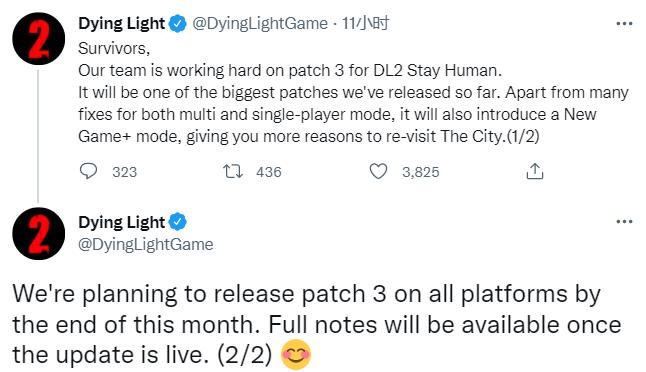 《消逝的光芒2》“新游戏+”模式4月底全平台上线